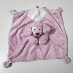 Gund Baby Pink Spunky Satineesnug Puppy Dog Security Blanket Lovey Lovie 58969